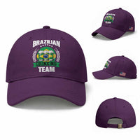 Brazil Drinking Team Baseball Cap Funny Brazilian Flag Beer Party Gift