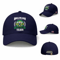 Brazil Drinking Team Baseball Cap Funny Brazilian Flag Beer Party Gift