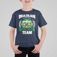 Brazil Drinking Team T Shirt For Kid Funny Brazilian Flag Beer Party Gift