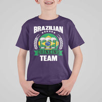 Brazil Drinking Team T Shirt For Kid Funny Brazilian Flag Beer Party Gift