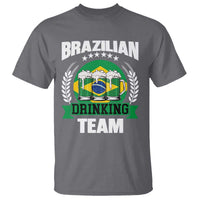 Brazil Drinking Team T Shirt Funny Brazilian Flag Beer Party Gift