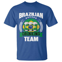 Brazil Drinking Team T Shirt Funny Brazilian Flag Beer Party Gift