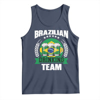 Brazil Drinking Team Tank Top Funny Brazilian Flag Beer Party Gift