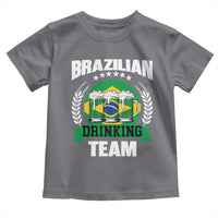 Brazil Drinking Team Toddler T Shirt Funny Brazilian Flag Beer Party Gift