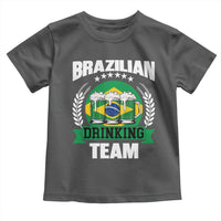 Brazil Drinking Team Toddler T Shirt Funny Brazilian Flag Beer Party Gift
