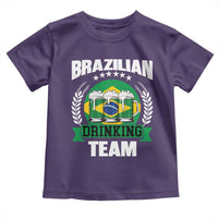 Brazil Drinking Team Toddler T Shirt Funny Brazilian Flag Beer Party Gift