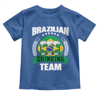 Brazil Drinking Team Toddler T Shirt Funny Brazilian Flag Beer Party Gift