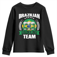 Brazil Drinking Team Youth Sweatshirt Funny Brazilian Flag Beer Party Gift