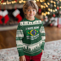 I Hate Being Sexy But I'm Brazilian Brazil Ugly Christmas Sweater Funny Sarcastic National Pride