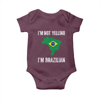 I'm Not Yelling I'm Brazilian Baby Onesie Funny Brazil Pride