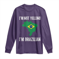 I'm Not Yelling I'm Brazilian Long Sleeve Shirt Funny Brazil Pride