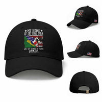 Brazilian American Patriot Heart Is From Brazil Flag Baseball Cap