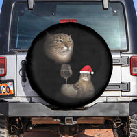 Funny Cat Christmas Spare Tire Cover Cats Drinking Wine Oddly Specific Meme - Wonder Print Shop
