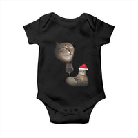 Funny Cat Christmas Baby Onesie Cats Drinking Wine Oddly Specific Meme - Wonder Print Shop