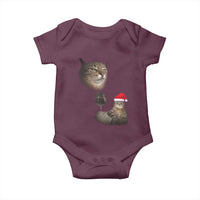 Funny Cat Christmas Baby Onesie Cats Drinking Wine Oddly Specific Meme - Wonder Print Shop
