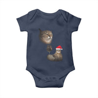 Funny Cat Christmas Baby Onesie Cats Drinking Wine Oddly Specific Meme - Wonder Print Shop