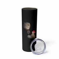 Funny Cat Christmas Skinny Tumbler Cats Drinking Wine Oddly Specific Meme - Wonder Print Shop