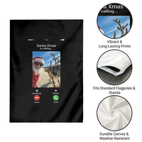 Santa Christmas Meme Garden Flag Reindeer Video Call - Wonder Print Shop