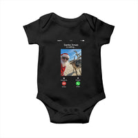 Santa Christmas Meme Baby Onesie Reindeer Video Call - Wonder Print Shop