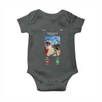 Santa Christmas Meme Baby Onesie Reindeer Video Call - Wonder Print Shop