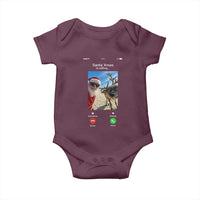 Santa Christmas Meme Baby Onesie Reindeer Video Call - Wonder Print Shop
