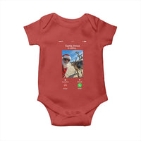 Santa Christmas Meme Baby Onesie Reindeer Video Call - Wonder Print Shop