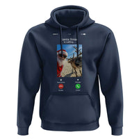Santa Christmas Meme Hoodie Reindeer Video Call - Wonder Print Shop