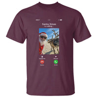 Santa Christmas Meme T Shirt Reindeer Video Call - Wonder Print Shop