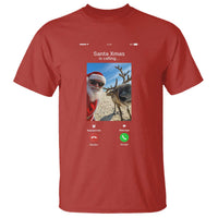 Santa Christmas Meme T Shirt Reindeer Video Call - Wonder Print Shop