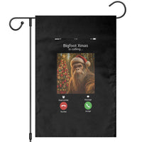 Funny Bigfoot Christmas Garden Flag Sasquatch Video Call Meme - Wonder Print Shop