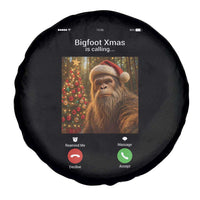 Funny Bigfoot Christmas Spare Tire Cover Sasquatch Video Call Meme - Wonder Print Shop