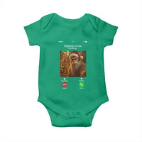 Funny Bigfoot Christmas Baby Onesie Sasquatch Video Call Meme - Wonder Print Shop