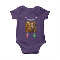 Funny Bigfoot Christmas Baby Onesie Sasquatch Video Call Meme - Wonder Print Shop