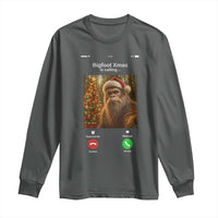 Funny Bigfoot Christmas Long Sleeve Shirt Sasquatch Video Call Meme - Wonder Print Shop