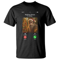 Funny Bigfoot Christmas T Shirt Sasquatch Video Call Meme - Wonder Print Shop