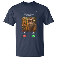 Funny Bigfoot Christmas T Shirt Sasquatch Video Call Meme - Wonder Print Shop