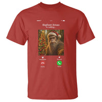 Funny Bigfoot Christmas T Shirt Sasquatch Video Call Meme - Wonder Print Shop