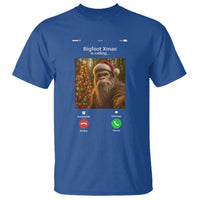Funny Bigfoot Christmas T Shirt Sasquatch Video Call Meme - Wonder Print Shop