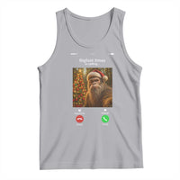 Funny Bigfoot Christmas Tank Top Sasquatch Video Call Meme - Wonder Print Shop