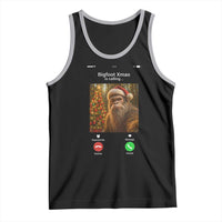 Funny Bigfoot Christmas Tank Top Sasquatch Video Call Meme - Wonder Print Shop