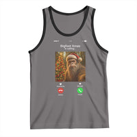 Funny Bigfoot Christmas Tank Top Sasquatch Video Call Meme - Wonder Print Shop