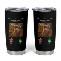 Funny Bigfoot Christmas Tumbler Cup Sasquatch Video Call Meme - Wonder Print Shop