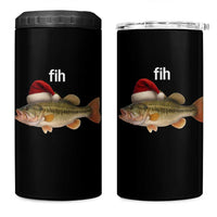 Funny Misspelled Fish Christmas Meme 4 in 1 Can Cooler Tumbler - Wonder Print Shop