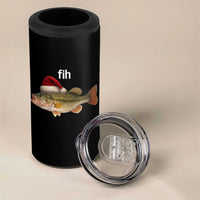 Funny Misspelled Fish Christmas Meme 4 in 1 Can Cooler Tumbler - Wonder Print Shop