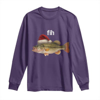 Funny Misspelled Fish Christmas Meme Long Sleeve Shirt - Wonder Print Shop