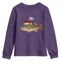Funny Misspelled Fish Christmas Meme Youth Sweatshirt - Wonder Print Shop