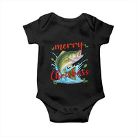Bass Fish Christmas Baby Onesie Merry Chrisbass - Wonder Print Shop