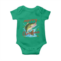 Bass Fish Christmas Baby Onesie Merry Chrisbass - Wonder Print Shop