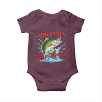 Bass Fish Christmas Baby Onesie Merry Chrisbass - Wonder Print Shop