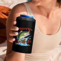 Bass Fish Christmas 4 in 1 Can Cooler Tumbler Merry Chrisbass - Wonder Print Shop